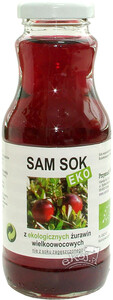 Sok z żurawiny wielkoowocowej BIO 250ml Viands