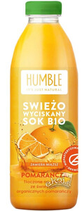 Świeżo wyciskany sok pomarańczowy BIO 750ml HPP Humble