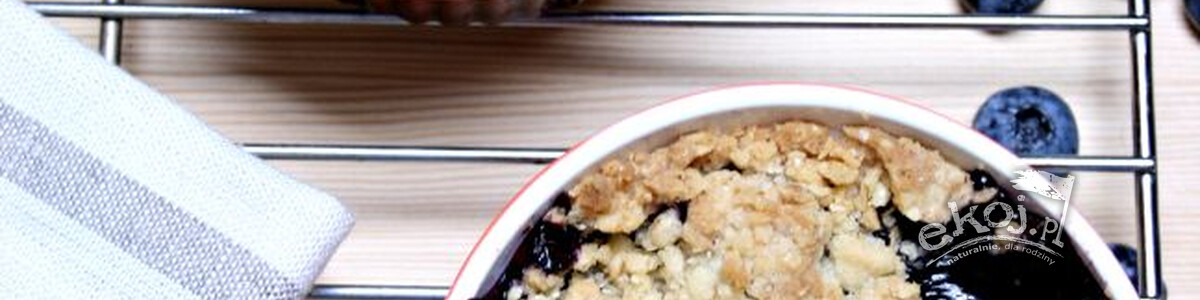 Crumble z borówkami