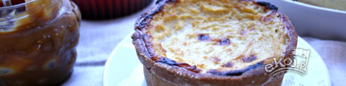 Flan waniliowy na kruchym cieście