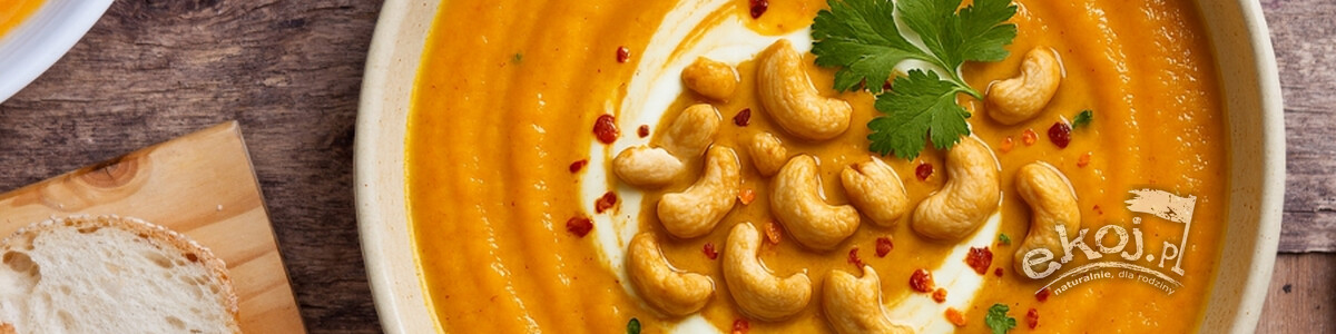 🥣 Krem z dyni Hokkaido z mlekiem kokosowym, imbirem i pomarańczą