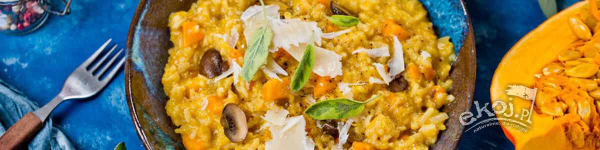 Jesienne risotto z dynią i grzybami