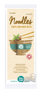 Makaron ryżowy razowy noodle BIO Bezgl. 250g Terrasana