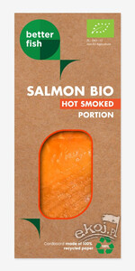 Łosoś atlantycki BIO wędzony na gorąco 100g B Salmon