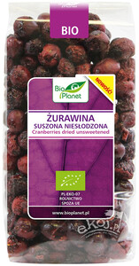 Żurawina suszona NIESŁODZONA EKO 50g Bio Planet