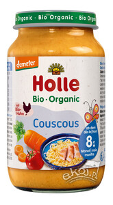 Warzywa z kurczakiem i kaszą kuskus od 8 miesiąca demeter BIO 220g Holle
