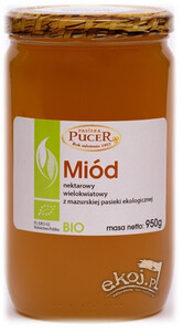 Miód wielokwiatowy BIO 950g Pucer