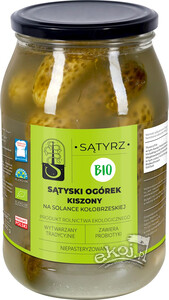 Ogórki sątyskie kiszone BIO 880g Sątyrz
