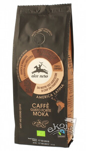 Kawa mielona Arabica Robusta Moka Strong BIO 250g Alce Nero