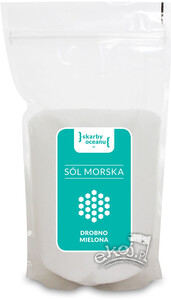 Sól morska drobno mielona 1kg Crystalline Planet