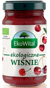 Mus wiśniowy bez dodatku cukru BIO 250g Ekowital