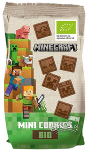 Mini ciastka kakaowe dla dzieci MINECRAFT BIO 100g