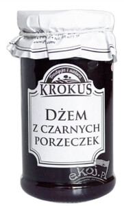 Dżem z czarnych porzeczek o obniżonej zawartości cukru bezglutenowy 235g Krokus
