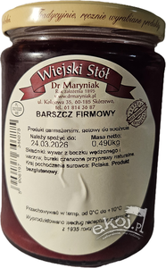 Barszcz czerwony firmowy 490g Wiejski Stół Dr Maryniak