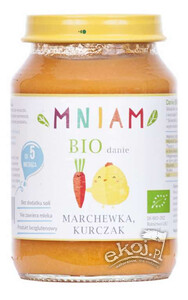 Danie marchewka kurczak BIO po 5 miesiącu 190g Mniam