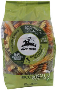 Makaron trójkolorowy fusilli BIO 500g Alce Nero