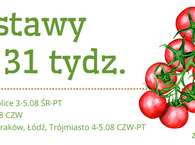 Dostawy na 31 tydz. :) 3-5.08 ŚR-PT