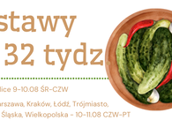 Dostawy na 32 tydz. :) 9-11.08. ŚR-PT