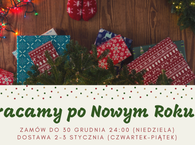 Dostawy po Nowym Roku 1 tydzień