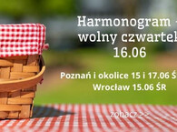 Harmonogram dostaw na 24 tydzień - wolny czwartek