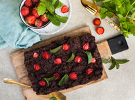 Brownie z truskawkami