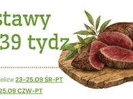 Dostawy na 39 tydz. :) 23-25.09.2026