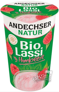 Jogurt pitny lassi malina 3,5% tł. BIO 250g Andechser