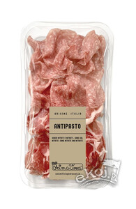 Mix plastrów bezglutenowych: polędwica dojrzewająca Lonzino i salami Milano BIO 70g Primavera