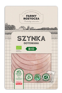Szynka gotowana w PLASTRACH BIO 100g Farmy Roztocza