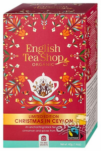 Herbata cejlońska świąteczna fair trade BIO 20x2g English Tea Shop