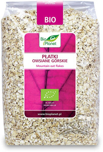 Płatki owsiane górskie BIO 600g Bio Planet