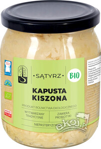 Kapusta kiszona czysta niepasteryzowana BIO 450g Sątyrz