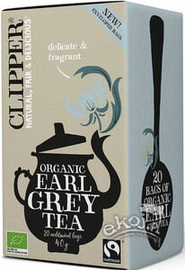 Herbata czarna earl grey fair trade BIO 20x2g Clipper