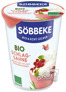 Śmietanka kremówka słodka BIO 200g Sobbeke