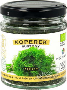 Koperek suszony bezglutenowy BIO 30g Pięć Przemian