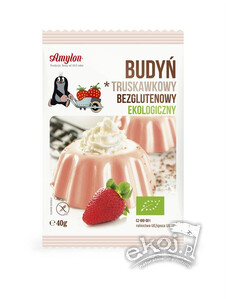 Budyń truskawkowy bezglutenowy EKO 40g Amylon