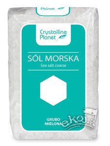 Sól morska grubo mielona 600g Crystalline Planet