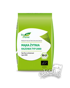 Mąka żytnia razowa typ 2000 BIO 1 kg Bio Planet