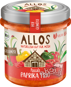 Pasta warzywna paprykowe trio BIO 135g Allos