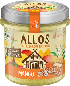 Pasta kremowa z mango i curry EKO 140g Allos