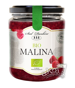 Malina 80% bez cukru BIO 260g Sad Danków