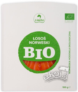 Łosoś norweski EKO wędzony na zimno 100g Limito