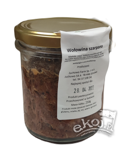 Wołowina szarpana BIO 250g Juchowo