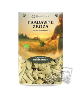 Makaron orkiszowy szpinakowy wstążki BIO 250g Bartolini