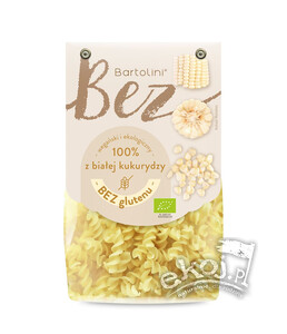 Makaron z białej kukurydzy świderki bezglutenowy BIO 250g