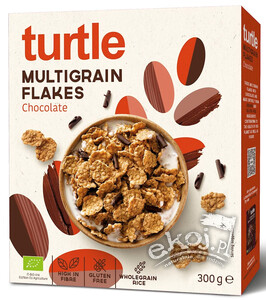 Płatki zbożowe z wiórkami czekoladowymi bezglutenowe BIO 300g Turtle