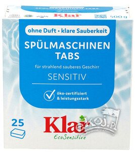 Tabletki do zmywarek ECO 25 szt. Klar