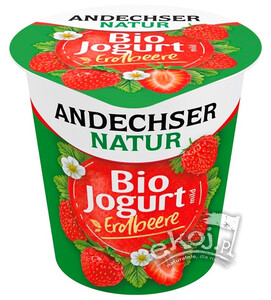 Jogurt truskawkowy 3,8% tł. BIO 150g Andechser