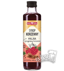 Syrop korzenny malina i przyprawy korzenne 250ml Polska Róża