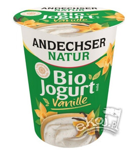 Jogurt waniliowy 3,8% tł. BIO 400g Andechser